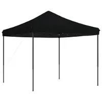 Syfax Partytent inklapbaar pop-up 292x292x315 cm zwart