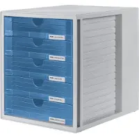 HAN Systembox 1450-64 Ladebox Grijs DIN A4 Aantal lades: 5