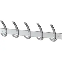 Kerkmann Wandkapstok 5 Haakjes Aluminium