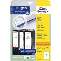 Avery Ordnerrugetiketten, wit, 192,0 x 38,0 mm, permanent klevend