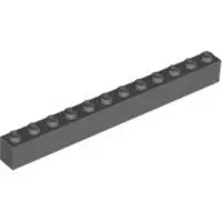 LEGO 250 stuks 6112 Steenelement 1x12, basisstenen, 250 donkerblauw