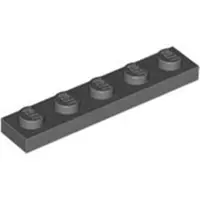 LEGO 1x5 Platte steen 78329 - 250 stuks, donkerblauwgrijs