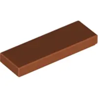 LEGO 1x3 tegels 63864 - 250 stuks, donker oranje