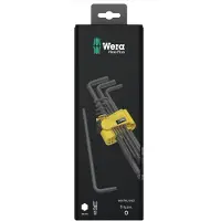 Wera 950/9 Inbus Haakse schroevendraaierset 5/64 inch, 3/32 inch, 1/8 inch, 5/32 inch, 3/16 inch, 7/32 inch, 1/4 inch, 5/16 inch, 3/8 inch 5/64 9-delig