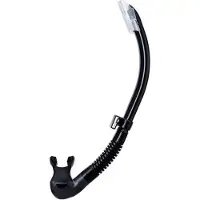 Tusa Platina II Hyperdry – Premium snorkel met Hyperdry-systeem en hypoallergene siliconen mondstuk – Zwart/Zwart – SP-170QB BK