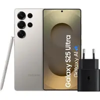 Samsung Galaxy S25 Ultra 256GB Grijs 5G + Oplader 25 Watt Zwart