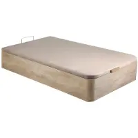 Vente-unique Set 90 x 190 cm bedbodem met opbergruimte, licht naturel + matras van schuim met afneembare tijk van 10 cm dik - NASUS van YSMÉE