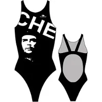 Turbo Che Guevara Pro Resist Swimsuit Zwart 5XL Vrouw