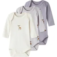 Name it Rompertje/body bruin / sering / mauve / wit