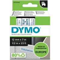 Dymo Tape 45014 (S0720540) Blauw op wit (12 mm)