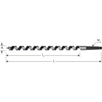 Rotec Slangenboor GOLD-LINE, MK 2, ø18x155x235 Azobé - 242.1800A