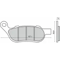 RMS Beauty Harley Davidson Fxdl Rider 225103353 Gesinterde Remblokken