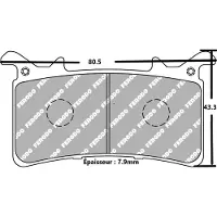 FERODO Fdb2324st Sinter Grip Road Gesinterde Remblokken