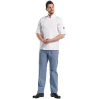 Chaud Devant Hilton Poco Wit Short Sleeve Koksbuis | Maat: XXL