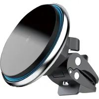 Proove Magic Circle Draadloze Telefoonhouder met Magnetische Ring – 15W – Auto Ventilatierooster Bevestiging – 360° Draaibaar – Geschikt voor Smartphones 4.0-6.9 inch – Zwart