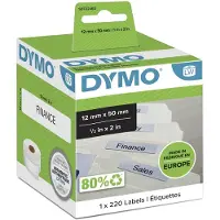 Dymo Hangmaplabels 50 x 12 mm Wit 220 stuks