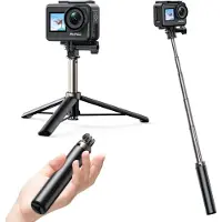 Akaso – 60 cm Selfiestick & Statief voor Action Camera – Uitschuifbaar 17,5–60 cm – Compatibel met GoPro & DJI