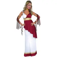 Amscan kostuum Keizerin dames polyester rood/wit 4-delig | Maat M