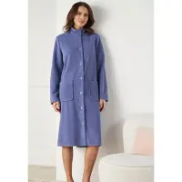 Damart - Fleece kamerjas Thermolactyl - Dames - Blauw - 54-56 (XXL)