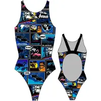 Turbo New Comic Pro Resist Swimsuit Veelkleurig XL Vrouw