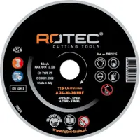 Rotec afbraamschijven STAAL 125x6,5x22,2 A-R - 10 stuks - 7891125