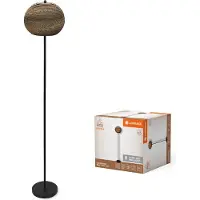 Ledvance Vloerlamp Ball, bruin / roest, Woon-/ Eetkamer, Papier, vloerlamp