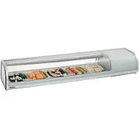 Bartscher Sushivitrine SushiBar GL2-1800 - 5 x 1/2 GN - 230V - 1800x425x295mm
