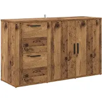 vidaXL Dressoir Oudhout 100 x 33 x 59.5 cm Bewerkt hout
