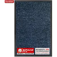 Floordirekt Vuilvangmat Space 205 - Blauw 60 x 90 cm - Antislipmat met Innovatieve TPE-Technologie in de Rand & Achterkant - Ideaal voor Entrees, Gangen & Voordeuren