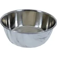 Gebr. De Boon Eetbak hond RVS deco marmer 1890 ml Eet-en-drinkbakken-hond