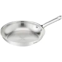Tefal Duetto On B8660434 – Braadpan – 24cm – Inductiegeschikt – Knapperig bakresultaat – Premium roestvrij staal – Geklonken handgrepen – Koekenpan