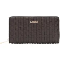 L.credi portemonnee Radka Zip Around Wallet Chocolate donkerbruin