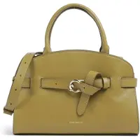 Coccinelle Leren handtas schoudertas Sabine Handbag Seagrass kaki