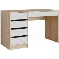 Vicco Sherry Bureau – 55 x 120 cm met laden Sonoma/Wit