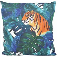 Gek op kussens! Green leopard outdoor | 45 x 45 cm | kussenhoes | katoen