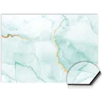 KitchenArt - Misty Jade Spatscherm - 60x40 cm - Spatscherm Achterwand Keuken - Spatwand Keuken