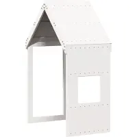 Syfax Kinderbedhuisje 55x84x132 cm massief grenenhout wit