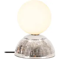 Lucide GLITZER - Tafellamp - Ø 14 cm - 1xG9 - Zilver | Essential