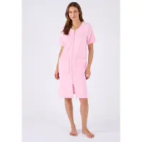 Damart - Jurk lounge badstof - Dames - Roze - 50-52 (XL)