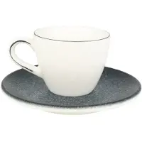 Bonna Espresso kopjes & schotel mega porselein set van 6