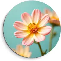 KitchenArt - Soft Sunrise – Muurcirkel Binnen - ø 60 cm - Wandcirkel - Mét Ophangsysteem - Wanddecoratie - Muurdecoratie
