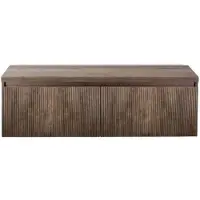 BES LED Frozen 3D Badmeubelset 140 cm - Greeplijst in Kleur - Inclusief Wastafelbovenblad Charleston