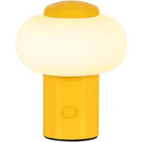 Lucide GUSTAV - Oplaadbare Tafellamp - Accu/Batterij - Ø 8 cm - LED Dimb. - 1x0,8W 2700K - Geel | Essential