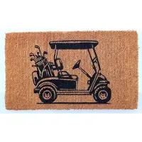 Mars & More Deurmat Kokos handgeweven golfkar 75cm