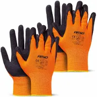 Amio PE Latex Foam Safety Werkhandschoenen 2132X – Maat 10 L (2 Paar)