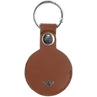 Golden Head Leren sleutelhanger Polo Schlüsselanhänger für AirTag 5113 Cognac bruine