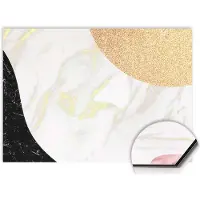 KitchenArt - Marble Chic Spatscherm - 120x60 cm - Spatscherm Achterwand Keuken - Spatwand Keuken