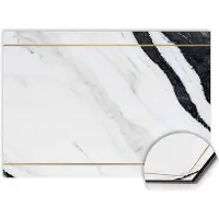 KitchenArt - Marble Modern Spatscherm - 80x55 cm - Spatscherm Achterwand Keuken - Spatwand Keuken