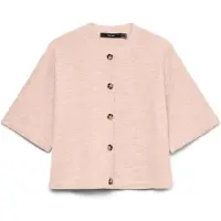 Vero Moda Gebreid vest 'VMLefile' pastelrood