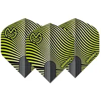 Winmau Michael van Gerwen Prism Delta Black Green Wave - Dart Flights